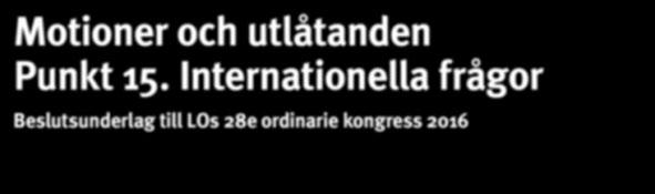 Internationella frågor