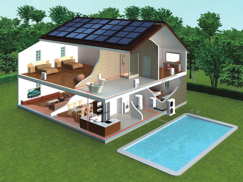 Sänker dina uppvärmningskostnader upp till 70% En värmepump omvandlar den lagrade solenergin som finns i luften.