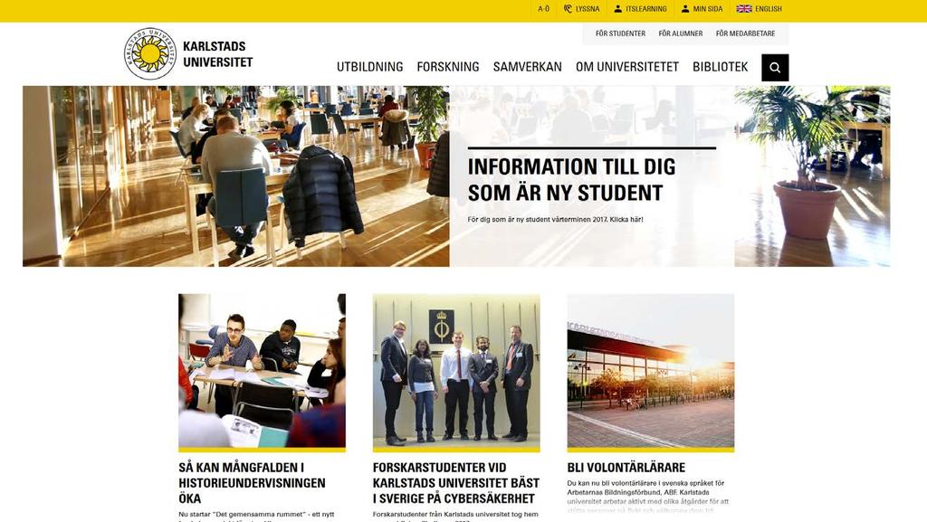 Gå till www.kau.