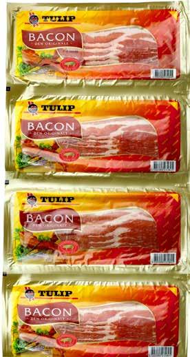 HELGKLIPP! GÄLLER TORSDAG - SÖNDAG V 26 Bacon Tulip, 5 x 125 g, 5-pack. Jmf: 62:40 Kycklingklubbor Guldfågeln, 1 kg, Sverige, Fryst.