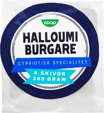 Halloumiburgare Coop, 200 g jmf: