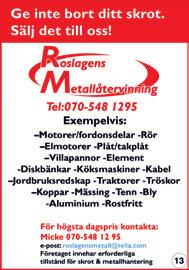 12 Onsdag 28 mars 2018 TILL SALU Scandbio värmepellets Pris från 2.095 kr/pall Pelletsbrännare och kaminer Upplands Värmecenter AB www.varmecenter.