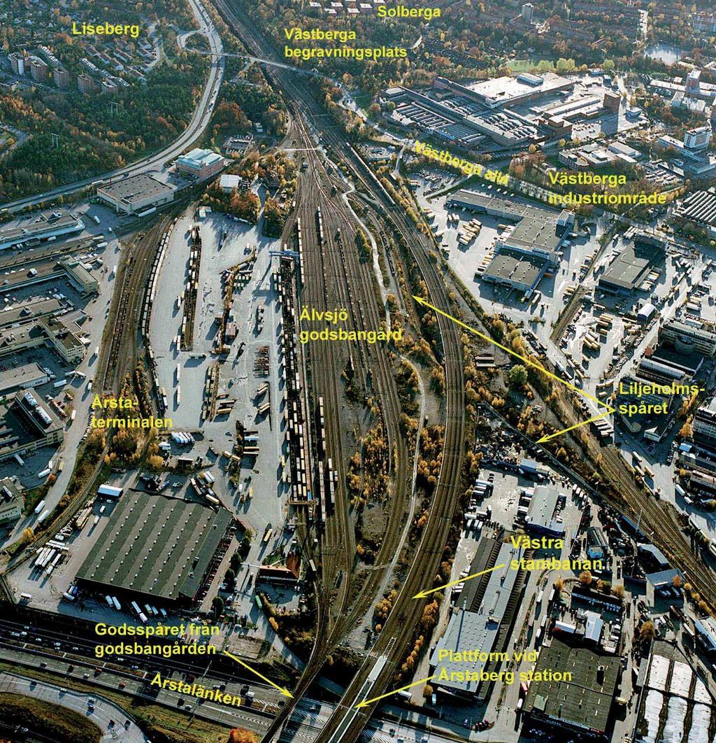 1 PLANBESKRIVNING Liljeholmsspåret är ett oelektrifi erat industrispår som passerar Västra stambanan planskilt i en tunnel.