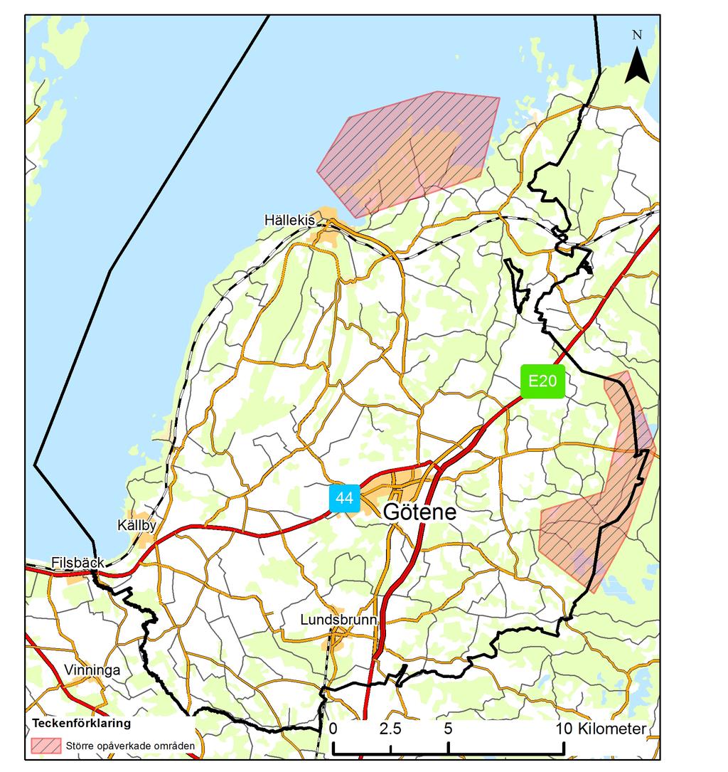 STÖRRE OPÅVERKADE OMRÅDEN Inför framtiden är det viktigt att bevara större, relativt opåverkade områden fria från exploateringsföretag och andra ingrepp i miljön.