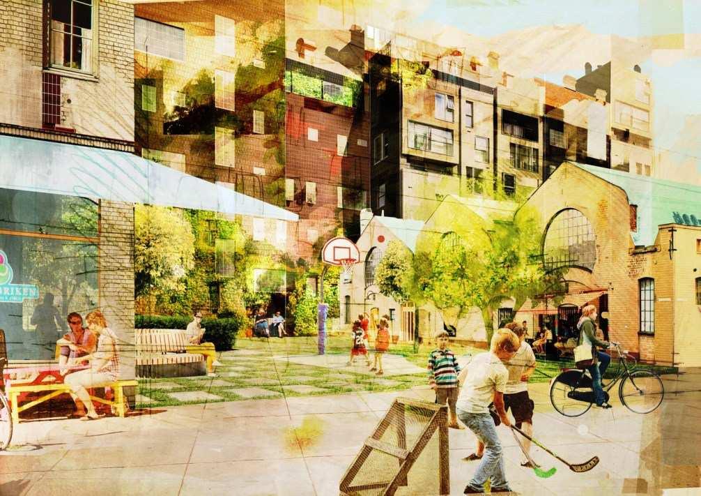 Sida 9 (20) Även den grönklassade bebyggelsen bevaras, men föreslås i flera fall kunna byggas på.