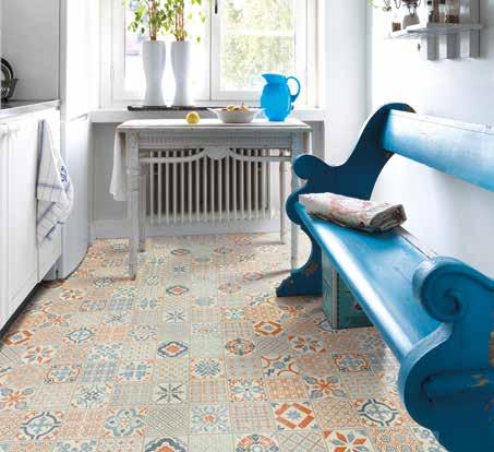 Starfloor click Starfloor Click 30 / Retro Orange Blue Vinylgolv med klick