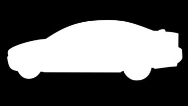 A B C Figur 4. A: Filmat material. B: Rotoscoping i form av en markering längs med bilens siluett. C: Resulterande matte. 2.3.