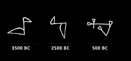 Det betyder att dessa symboler inte är slumpmässiga utan att människorna medvetet har valt att rista in dem, och att de förmodligen hade en (symbolisk) betydelse. Det var inget skriftspråk ännu.