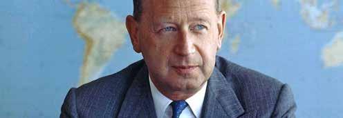 Foto: Pressbild Dag Hammarskjöld Hammarskjöld Suite Örjan Fahlström Text: Dag Hammarskjöld ur Markings (Vägmärken) Översättning: W H Auden och Leif Sjöberg Verket är en del ur verket Vägmärken