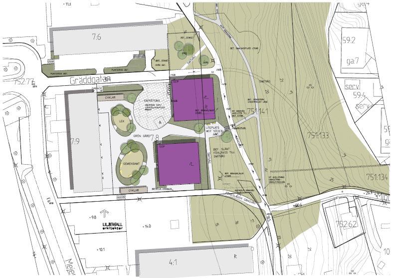 Sida 5 av 12 Ny bebyggelse Figur 1: Ytor för planerad bebyggelse. 3.