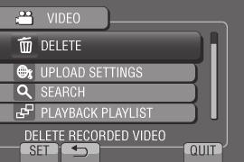 REDIGERING Filhåndtering ADVARSEL Under lesing/skriving av filer må du aldri fjerne opptaksmediet eller på andre måter forstyrre prosessen, f.eks. ved å slå av videokameraet.