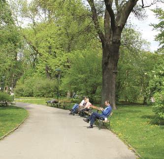 Park vid Lillholmsstråket En stillsam grön oas Falkholmsgränd, omgestaltas