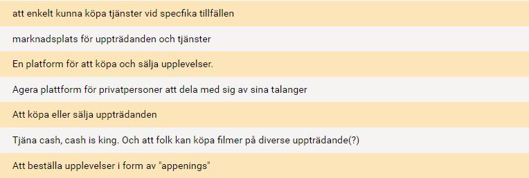 9.7 Bilaga 7 Användartest Enligt din uppfattning, vad är