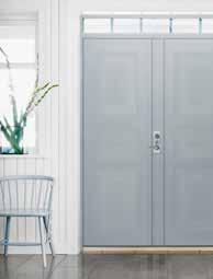 Stick ut med starka färger Som kontrast mot neutrala färger där dörren smälter in i husfasaden beställer fler och fler starka färger som tar för sig.