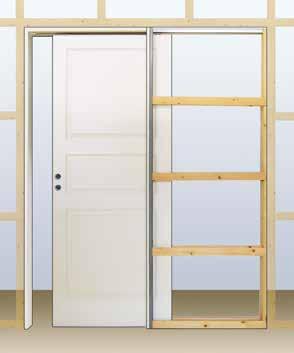 Skjutdörrar Skjutdörrar är en perfekt lösning i ett trångt sovrum eller andra utrymmen där det är ont om plats och dörrarna slåss om svängrum.
