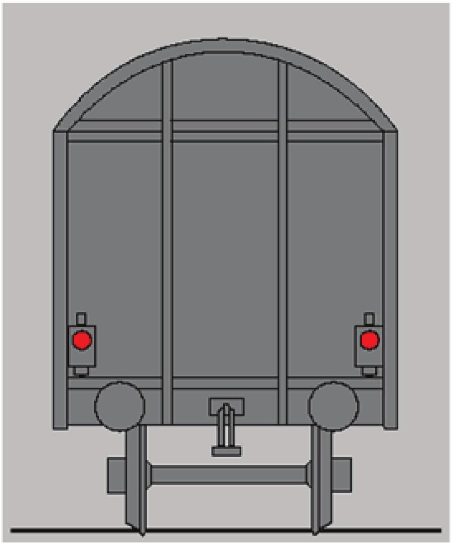 15.12.2012 Europeiska unionens officiella tidning L 345/19 4.2.2.1.2 Främre ände Järnvägsföretaget ska se till att ett tåg som närmar sig är klart synligt och igenkännligt som sådant genom förekomsten och placeringen av dess tända vita frontstrålkastare.