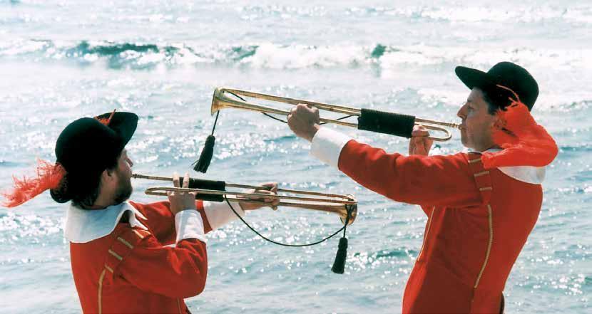 4-6 KALMAR LÄNS MUSEUM MUSIK PÅ DJUPT VATTEN ETT MUSIKALISKT BESÖK PÅ REGALSKEPPET KRONAN 1676 exploderade och sjönk Regalskeppet Kronan utanför Ölands ostkust.