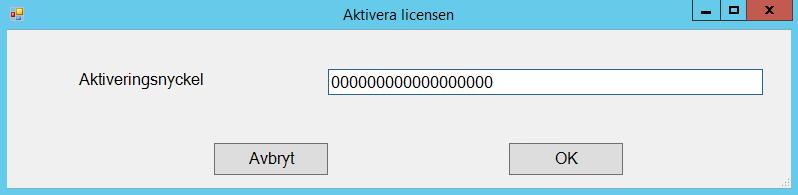 Klicka Ja för att licensiera och klicka Nej för att utvärdera FEBDOK Har man tidigare startat och angivit