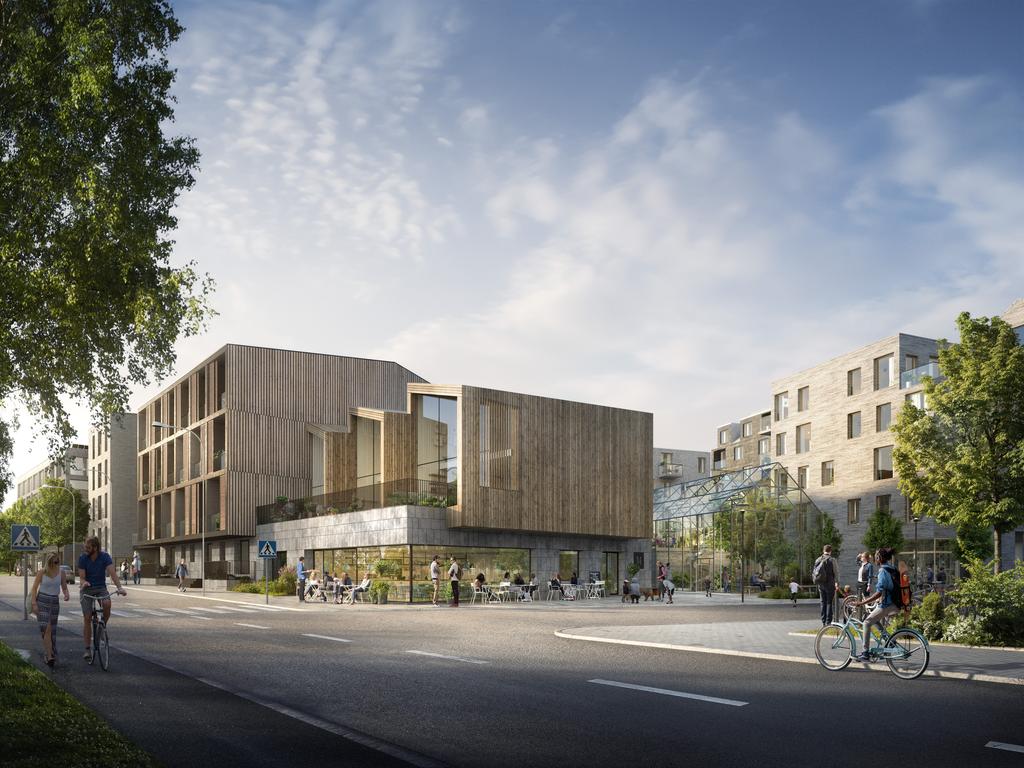 Kv. Kronparken Projektet utgår från den kvarterstruktur som föreslås i detaljplanen och syftar till att skaffa ett varierande bostadsutbud tillsammans med möjligheter till ett aktivt och socialt liv