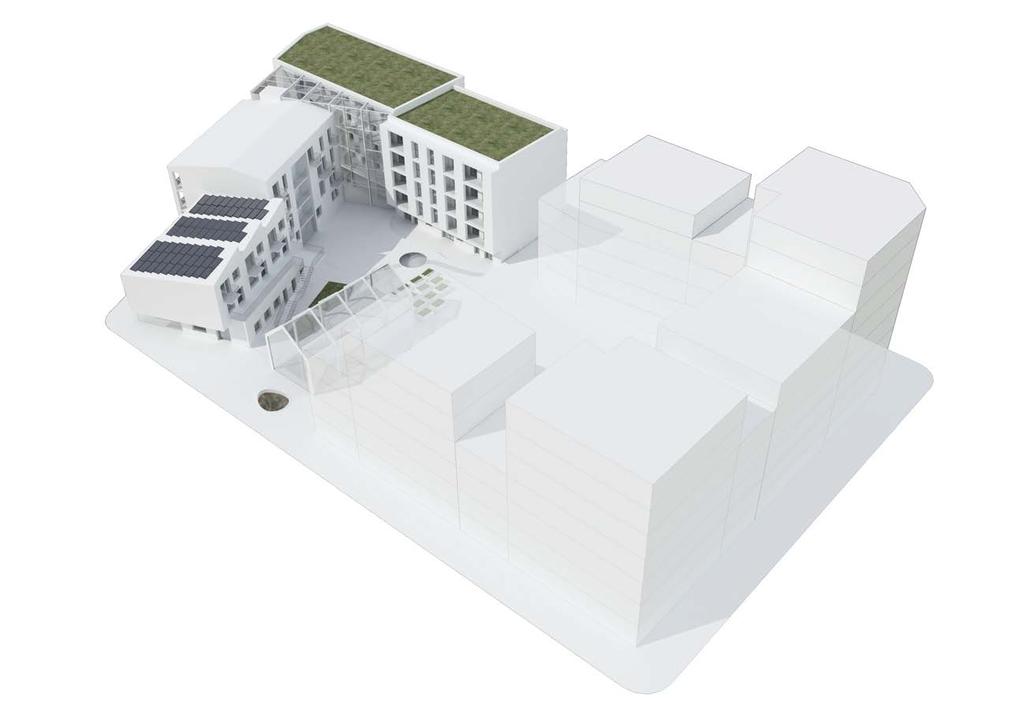 Genom de aktiva bottenvåningarna skapas det ett aktivt stadsrum och mötesplatser.