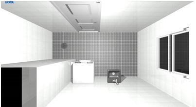TVÄTTRUM/BADRUM TYP 1 Notera ny placering av värmestammar i tvättrummet/ badrummet