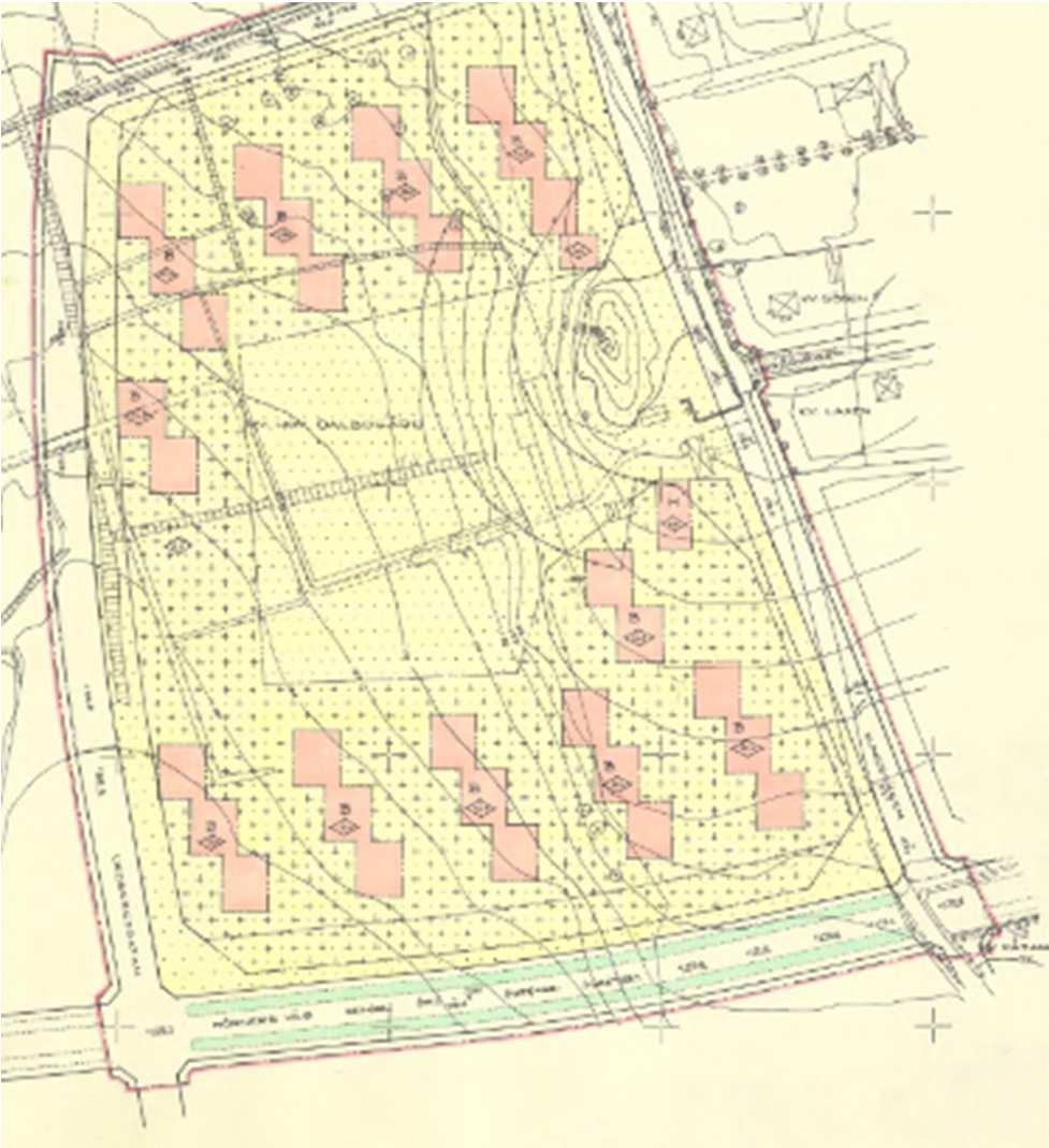 Detaljplaner Planområdets omfattas av en gällande detaljplan - stadsplan 0780K-195, fastställd 1962-05-30 och medger markanvändning för bostadsändamål med en högsta tillåten byggnadshöjd på 12 meter.