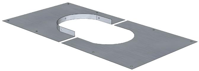 Ex M20B /60FL1 Längd Förlängnings gummiduk till takstos och takhuv, med klister remsa för infästning på takstos/huv. Storlek 500x0 mm. Benämning MGD.