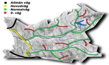 1.2 Vägklasser Nationell vägdatabas Den Nationella vägdatabasen (NVDB) är en databas som innehåller data om alla Sveriges vägar och klassar vägarna efter dess funktion.