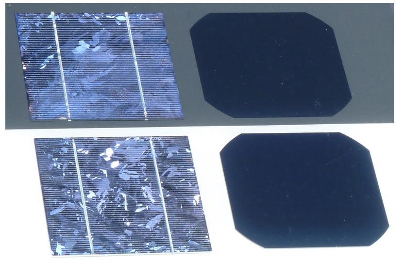 2.4.2 Poly- kristallina solceller Poly- kristallina solceller är den vanligaste och billigaste typen av godtagbart fungerande solcell, dessa sätts samman i varierande storlek till solpaneler.