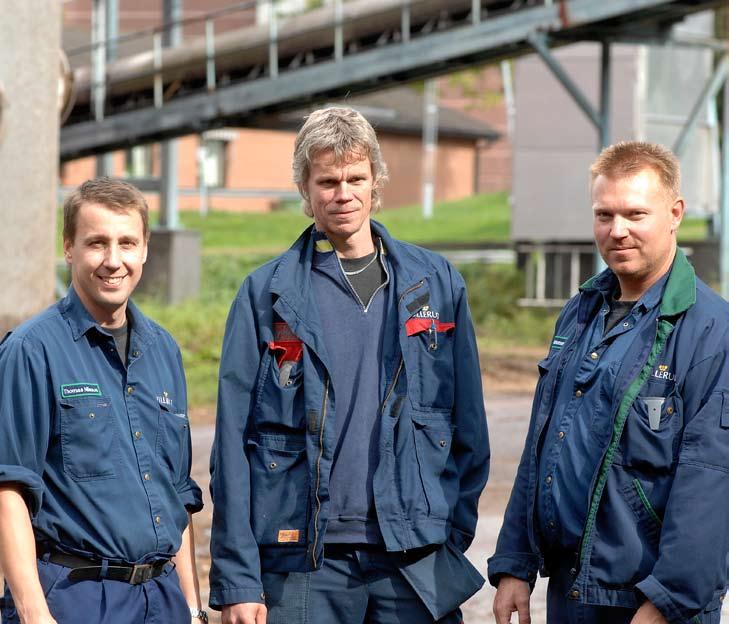 Thomas Nilsson chef för förebyggande underhåll, samt Jörgen Pettersson och Ulf Johansson som båda ska arbeta som driftsäkerhetstekniker i den nya organisationen, hoppas kunna se en delvis annorlunda