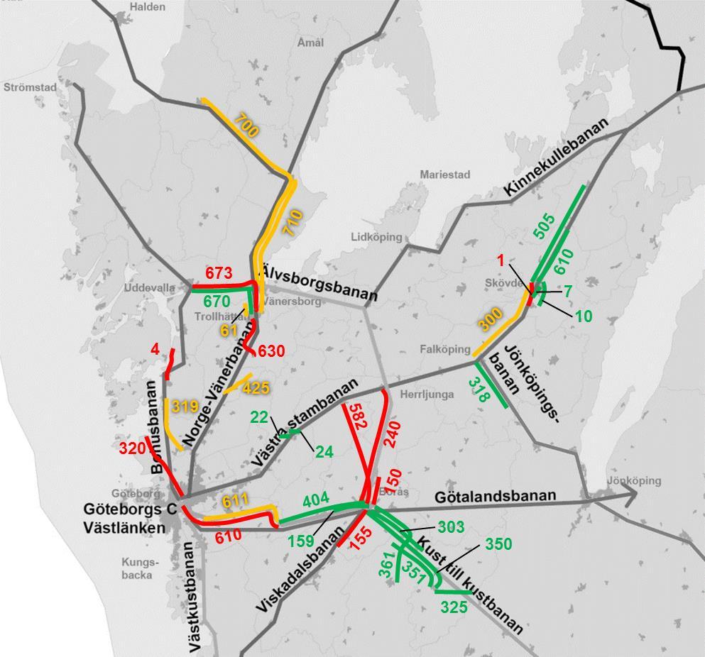 8 Reducerad kostnad för busstrafik: Nuvarande trafikkostnad per år beräknas för respektive berörd linje. Varje berörd busslinje reduceras utifrån bedömd potential.