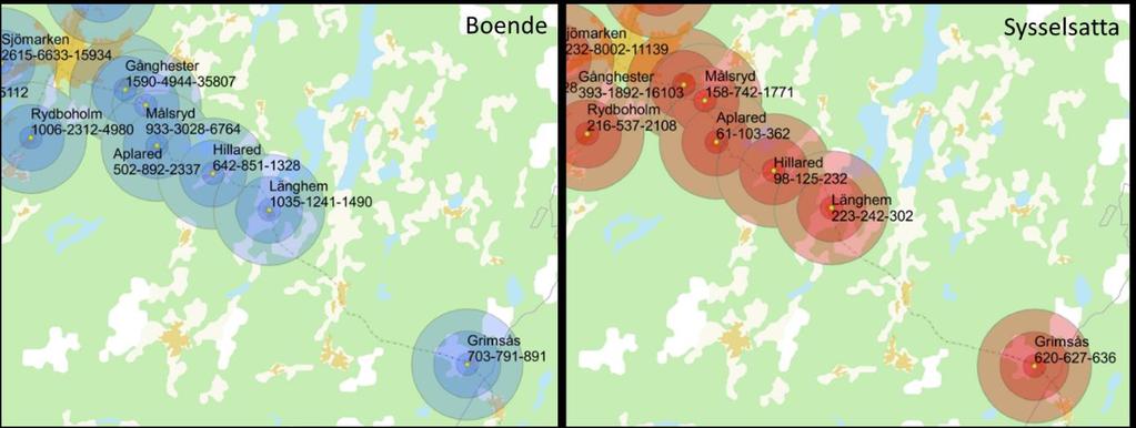 24 3.2 ANALYS AV KUST-TILL-KUSTBANAN 2035 Följande två delsträckor har studerats: Borås-Värnamo Göteborg-Borås 3.2.1 Borås Värnamo Följande utredningsalternativ har studerats 2035: UA1: Regiontåg