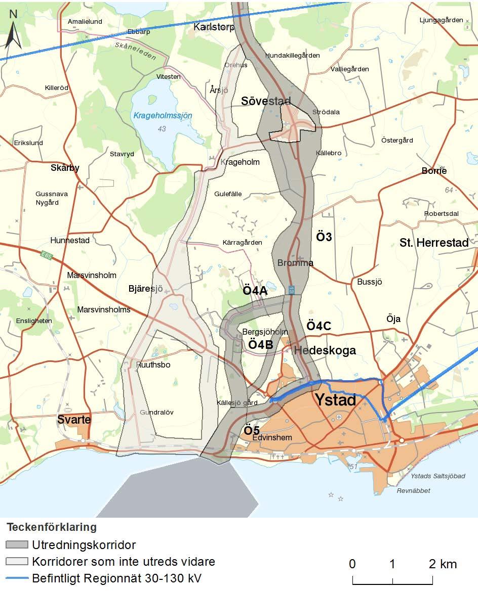 26 HANSA POWERBRIDGE Karlstorp sydkusten Flera alternativa deletapper har utretts mellan Karlstorp och sydkusten.