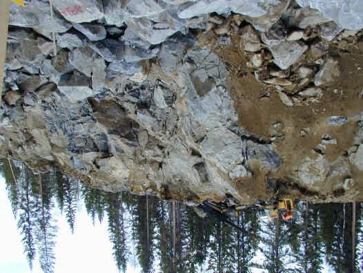 3.1 Avtäckning berg Dåligt avtäckt berg!