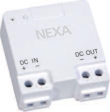 SYSTEM NEXA Mottagare fast installation Aktorpuck dimmer LED 12-24V Dimmermottagare för konstantspänningsdrivna laster. Kopplas på sekundärsidan av transformator/drivdon.