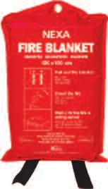 FIRE& SAFETY Brandfiltar/Första hjälpen-väskor Brandfilt 120x120 cm Brandfiltar är gjorda av glasfiber som kan stå emot temperatur upp till 500 grader.