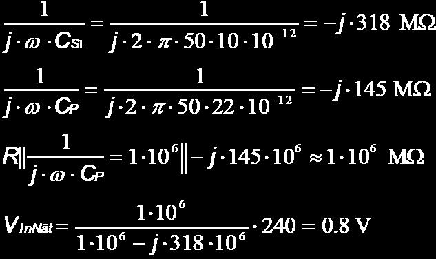 Därefter kan vi, något oegentligt, lägga ihop de två värdena. Den summa vi får ger oss ett approximativt värde på den maximala störningen.