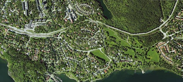 Ny vägsträckning Överdäckning Foto: hitta.se. Den nedre bilden är manipulerad. Efter Mölna ängar Så kan lösningen komma att bli.