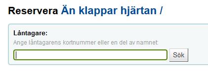 för att få upp utförlig information om exemplaren.