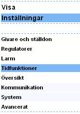 9 Tidsstyrning 9.1.3 Manuellt genererade kalendrar Om man behöver en tidsstyrning till ett grafiskt program så konfigurerar man själv en ledig kalender.. 9.2 Exempel För att kunna redigera eller göra en ny kalender måste du vara inloggad som config.