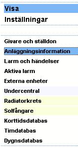 12 Anläggningsinformation 12 ANLÄGGNINGSINFORMATION Anläggningsinformation är en sida där man kan skriva in viktig information om utrustningen. Den kan även användas som logg för översyn och liknande.