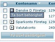 Tilldela behörighet För att registrera behörigheten till konton klickar du på Tilldela behörighet.