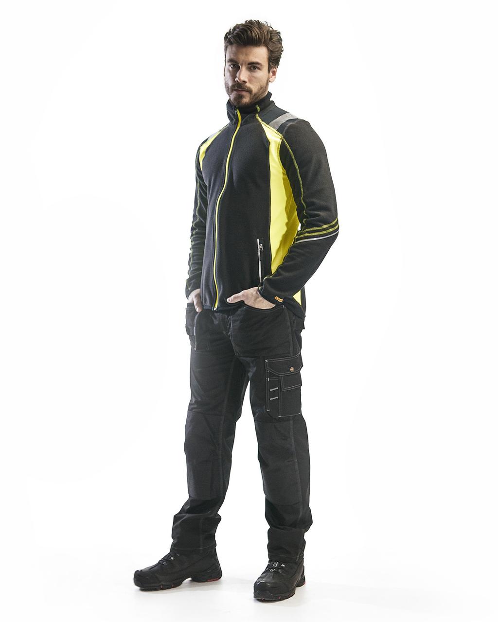 VISIBLE - FÖR ÖKAD SYNLIGHET 999,- 699,- 4993 MICROFLEECEJACKA 1010 100% polyester, microfleece, antipilling, 170 g/m² Antipillingbehandlad microfleece med smarta