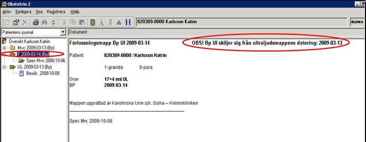 Se bild nedan. 6.4.2 - Datering / Uppdatera BPU Det finns en klinikinställning i systemadministration där man kan välja om markering av Datera skall vara förvalt eller inte.