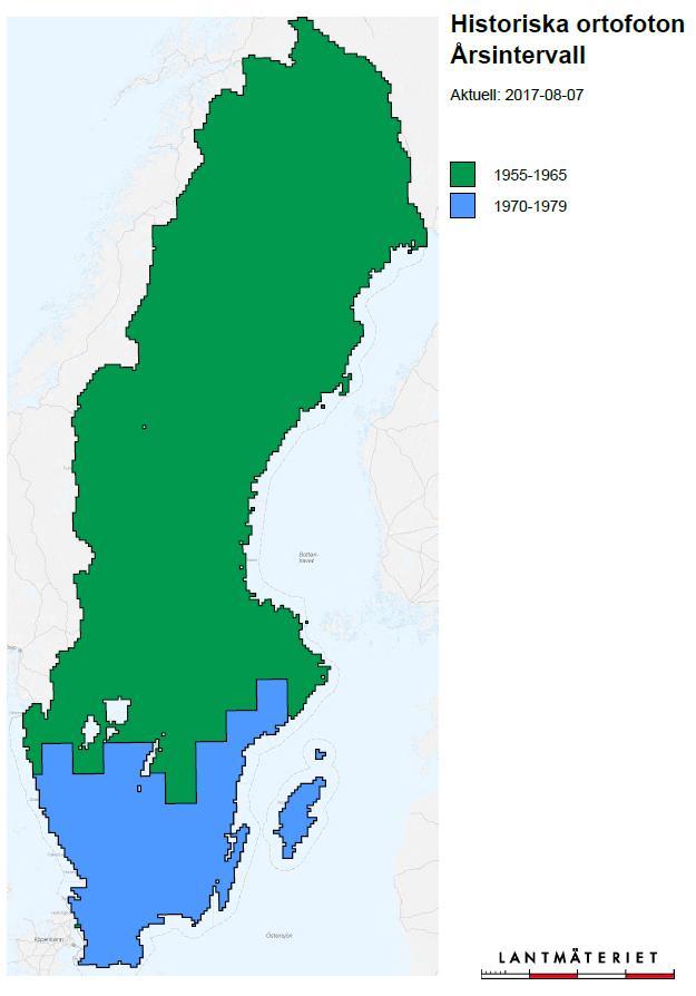 Historiska ortofoton -