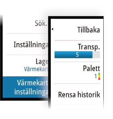 Använd alternativet för genomskinlighet till att ange genomskinligheten för lagret på kartan.