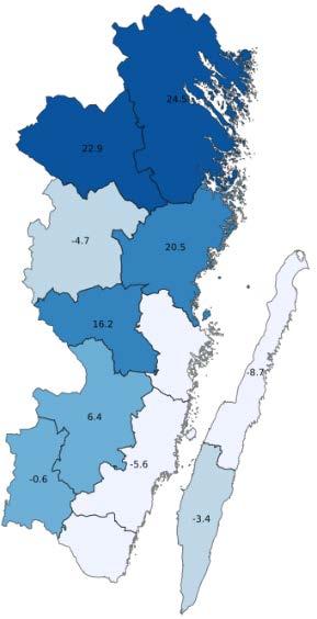 Gästnätter i Kalmar län, jan-jun 2018 835 339