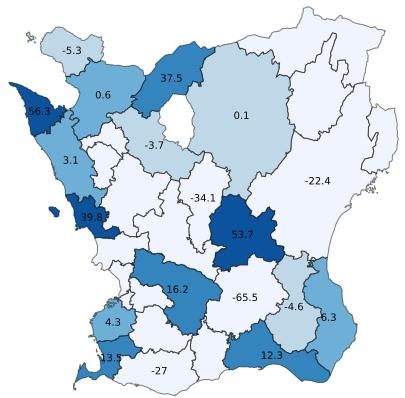 Gästnätter i Skåne, jan 2018 261 983 gästnätter (+4,3%, +10 895 st) (Utveckling per marknad HSVC.