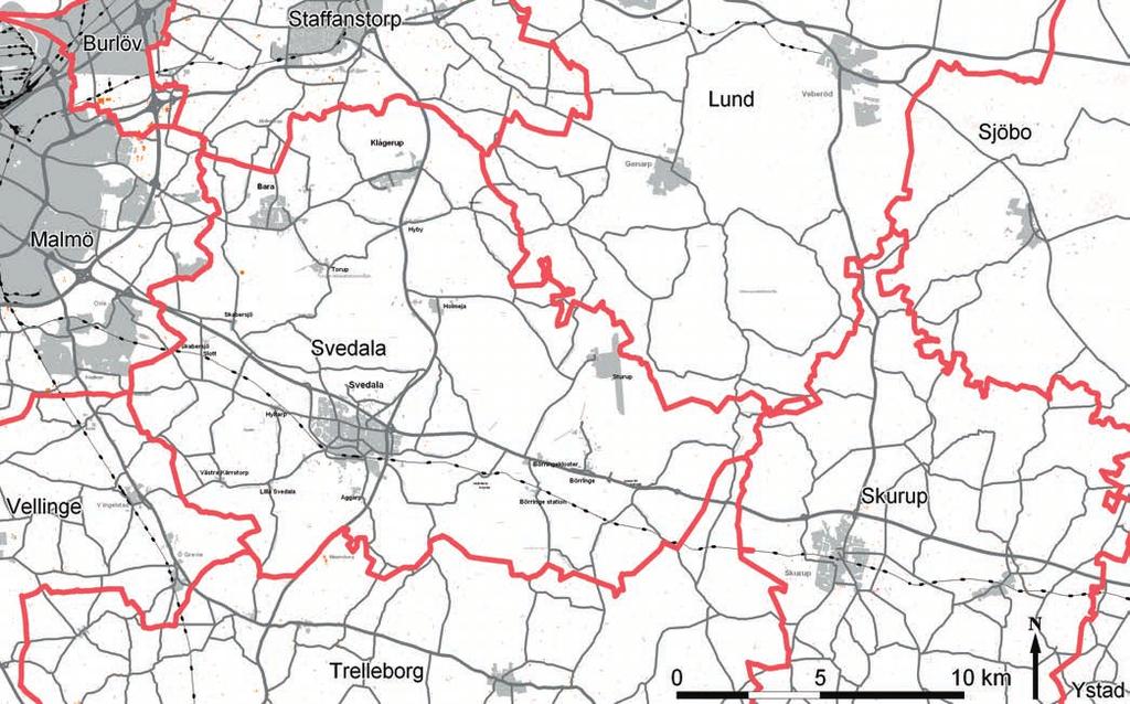 4.2 Mellankommunala frågor Svedala kommun ingår i nätverket MalmöLundregionen tillsammans med Malmö, Lund, Staffanstorp, Svedala, Trelleborg, Vellinge, Lomma, Kävlinge, slöv och Burlövs kommun.