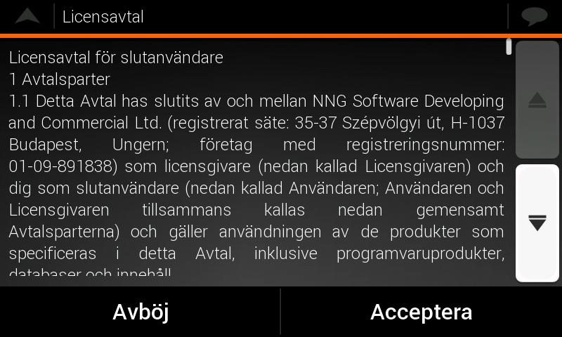 Välj språk och uppläsare som ska användas för röstguidningens meddelanden och peka på. Du kan ändra detta senare i Regionala inställningar.